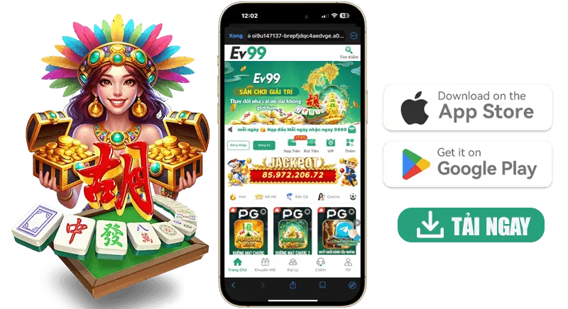 Hình ảnh người dùng chơi game daga68 apk trên điện thoại di động, với giao diện game và logo, tông màu đỏ trắng